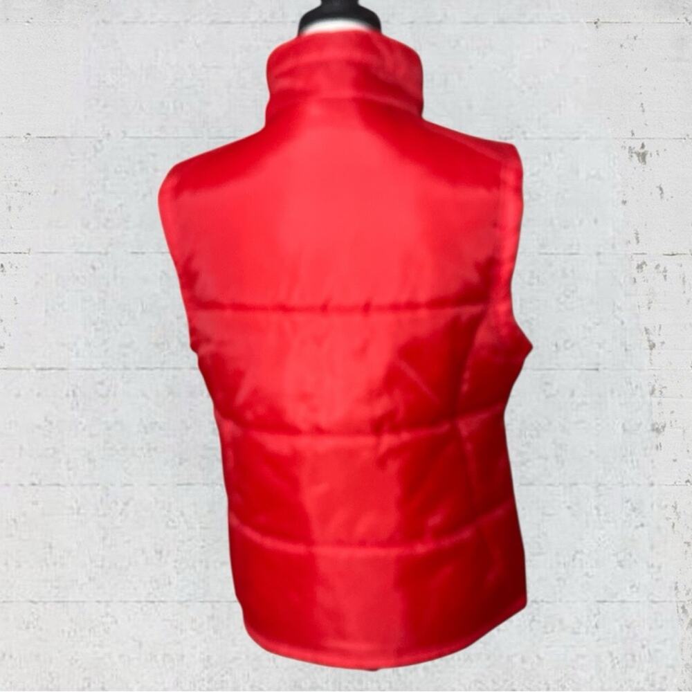 Ohio State Buckeyes Women’s Red Puffer Vest Size M/L Football Big Ten - Picture 4 of 10